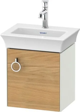 Duravit White Tulip Waschtischunterbau wandhängend Natur Eiche & Weiß Matt & Seidenmatt 384x298x410  WT4250RH536