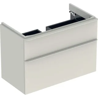 Geberit Smyle Square Unterschrank für Waschtisch, m. 2 Schubladen 88,4x61,7x47cm, sand-grau, 500354J 500354JL1