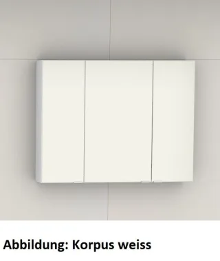 Artiqua Spiegelschrank, Quarzgrau Hochglanz Touch, 070-SDT-2-90-172 070-SDT-2-90-172