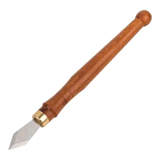 Woodworking Marking Knife MG0-000-0166 1.1mm High Speed Steel Blade Sourwood Handle Brass Ferrule Lightweight Compact Cr