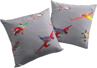 Wirth Dekokissen "Planes Action" Disney, Kissenhülle ohne Füllung, 2 Stück