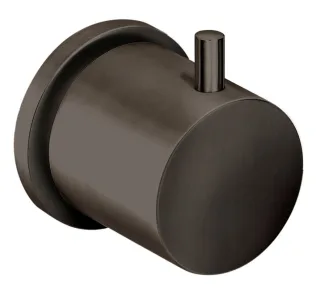 Herzbach Design iX UPventil 2-/ 3-Wegeumsteller Blende rund Edelstahl Black, 21.959750.3.40 21.959750.3.40