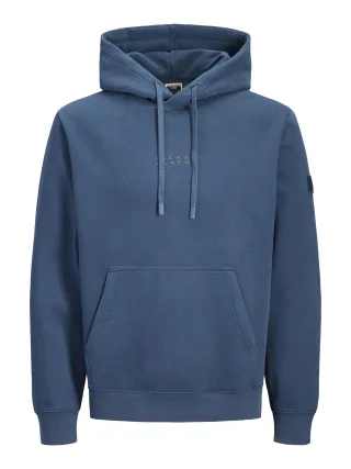 JACK&JONES - JCOPOINT SWEAT BADGE HOOD BF titan - Gr. - M