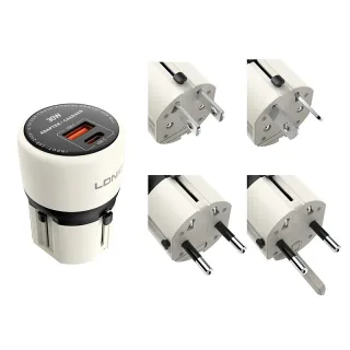 [GaN Tech] LDNIO Q2319 30W 2-Port USB PD Charger USB-A+USB-C PD QC3.0 SCP AFC Fast Charging Wall Charger Adapter Switcha