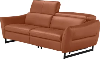Egoitaliano 2,5-Sitzer "Dafne, elegantes Designsofa mit hohem Sitzkomfort" wahlw. mit elektrischer Relaxfunktion, Kopfteile manuell verstellbar