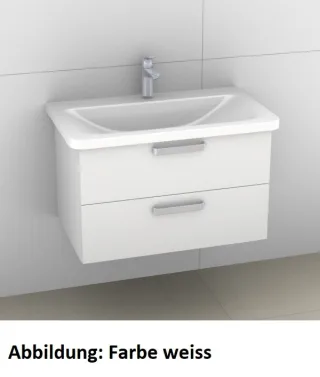 Artiqua 412 Waschtischunterschrank für Tonic II K0879 Eiche Weiß quer NB, 412-WU2L-I50-7185-440 412-WU2L-I50-7185-440