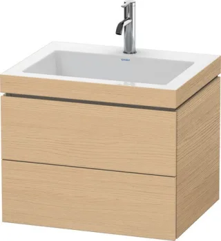Duravit L-Cube c-bonded Set wandhängend Natur Eiche Matt 600x480x500 mm - LC6926O3030 LC6926O3030