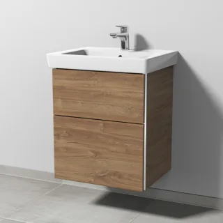 Sanipa 3way Waschtischunterbau zu Villeroy & Boch Subway 2.0 Waschtisch mit 2 Auszügen, Eiche-Kansas BR61159