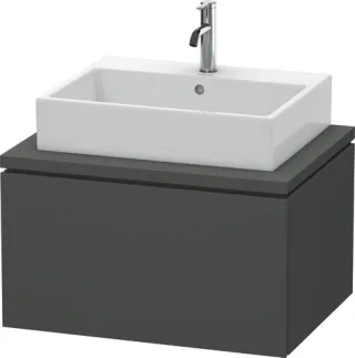 Duravit L-Cube Konsolenwaschtischunterbau wandhängend Graphit Matt 720x547x400 mm - LC581104949 LC581104949