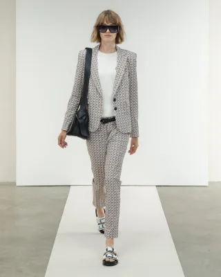 Jane Lushka - Hanna Blazer Technical Jersey pudra melange - Gr. - S