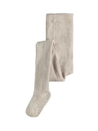 NAME IT - NKFPANTYHOSE GLITTER RIB NOOS moonbeam - Gr. - 134/140