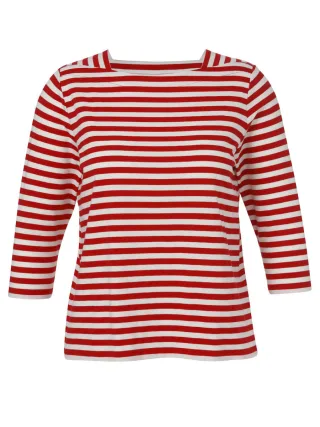 VIA APPIA DUE - Ringelshirt rot - Gr. - 42