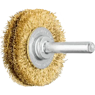 PFERD TOOLS Rundbürste ungezopft RBU Messing-Draht mit Schaft - 43103002