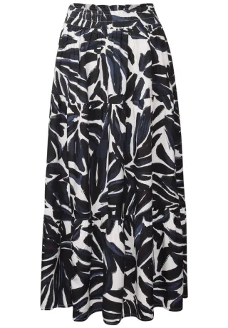 Cecil - Maxi-Rock mit Volants blau - Gr. - XS