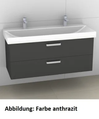 Artiqua 413 Waschtischunterschrank für Xeno 2 500550, (ehem. 127025) Weiß Matt Select, 413-WU2L-K133 413-WU2L-K133-7161-171