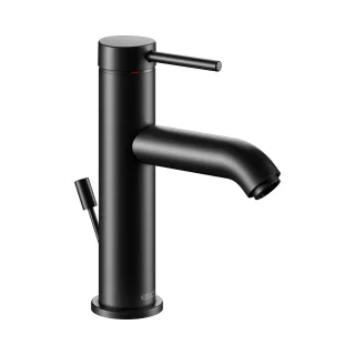 Keuco IXMO Soft Black Selection Einhebel-Waschtischmischer 100, mit Ablaufgarnitur, schwarz matt 59502372000