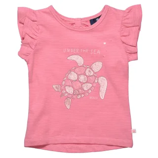 BASEFIELD - T-Shirt mit Schildkröte-Print flamingo str. - Gr. - 116/122