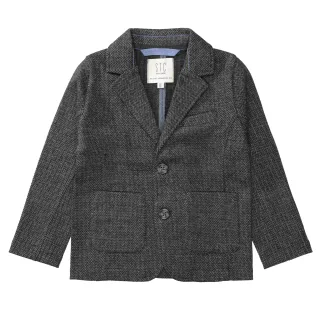 STACCATO - Kn.-Blazer washed anthra struc. - Gr. - 92/98