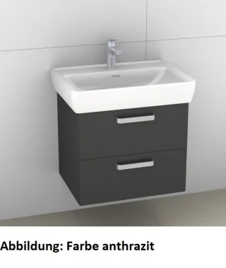Artiqua 415 Waschtischunterschrank für Pro A 818953 Weiß Hochglanz Select, 415-WU2L-L40-7160-125 415-WU2L-L40-7160-125
