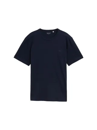 Tom Tailor - Basic T-Shirt aus Baumwolle sky captain blue - Gr. - XXL