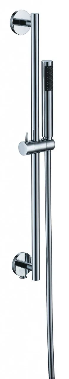 Neuesbad.de 7000 Brausegarnitur Stabhandbrause, Halter und Brause NB25524750, Messing, verchromt NB25524750