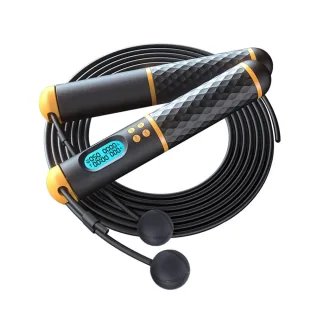 KALOAD 2 In 1 Multifun Jump Rope with Jumps Calorie Digital Countting Weighted Balls / Cordless Non-slip Handles Sports
