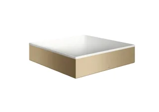 Hansgrohe Aufsatzwaschtisch AXOR Suite Basins&Bathtubs 400x400mm o.Hl.Ül weiss/brushed bronze, 42003 42003140