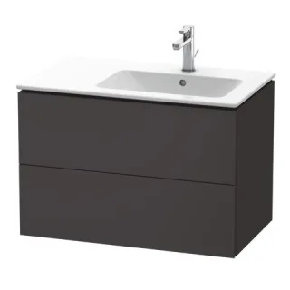 Duravit L-Cube Waschtischunterbau wandhängend Graphit Supermatt 820x481x550 mm - LC629208080 LC629208080