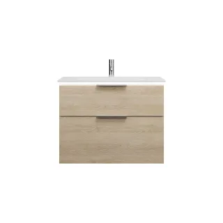 Burgbad Mineralguss Waschtisch-Set Eqio Eiche Dekor Cashmere/Alpinweiss, SEZE082F3180C0001 SEZE082F3180C0001