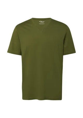 s.Oliver - T-Shirt olive - Gr. - 3XL