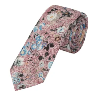 prince bowtie - Krawatte Blume 6cm m-rot - Gr. - OS