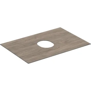 Geberit VariForm Abdeckplatte für Unterschrank f. Aufsatzwaschtisch mit einer Schublade B=75cm, Nuss 244674001