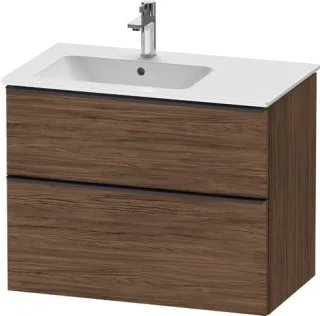 Duravit D-Neo Waschtischunterbau wandhängend Nussbaum dunkel Matt 810x462x625 mm - DE43660BD210000 DE43660BD210000