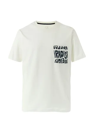 qs - T-Shirt weiß - Gr. - XL