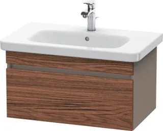 Duravit DuraStyle Waschtischunterbau wandhängend Nussbaum dunkel & Basalt Matt 730x448x398 mm - DS63 DS638102143