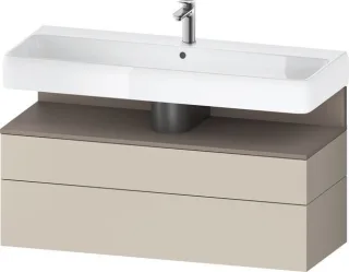 Duravit Qatego Waschtischunterbau wandhängend Taupe Supermatt 1190x470x590 mm - QA4396043830000 QA4396043830000