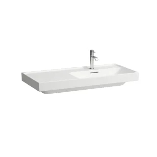 LAUFEN Waschtisch MEDA 460x1000x160 Ablage links 3 Hl. m.Ül. weiß matt, H8171177571081 H8171177571081