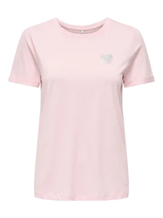 ONLY CARMAKOMA - CARKITA S/S LOGO TOP JRS NOOS