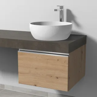 Sanipa Waschtischunterbau mit Auszug 2morrow (L2320) 340x500x520 Eiche-Natural-Touch L232085