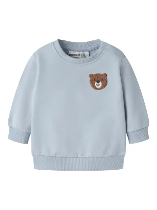 NAME IT - NBMDADDEL LS SWEAT UNB Blue Fog - Gr. - 56
