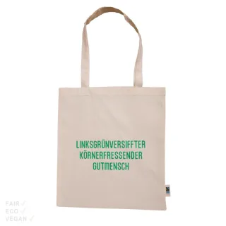 Einkaufstasche natur Linksgrünversifft..