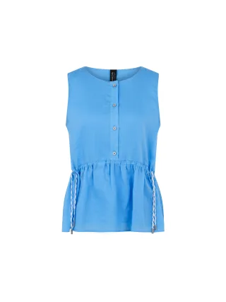 Marc Cain Sports - Top mit Volants little boy blue - Gr. - 36