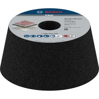 Bosch PRO Schleiftopf, konisch-Stein/Beton 90 mm, 110 mm, 55 mm - 1608600239
