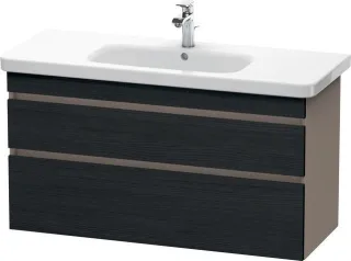 Duravit DuraStyle Waschtischunterbau wandhängend Eiche Schwarz & Basalt Matt 1130x448x610 mm - DS649 DS649501643