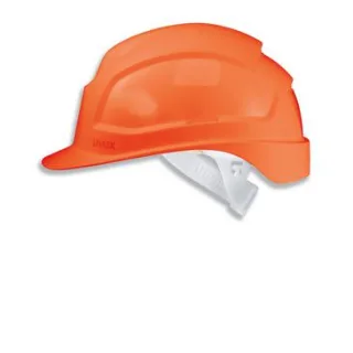 uvex pheos C Schutzhelm mit Lüftung - konvent. Innenausstattung - langer Schirm orange 51 cm - 61 cm - 9771220