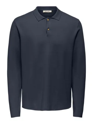 only & sons - Polo - Onscooper blau - Gr. - S