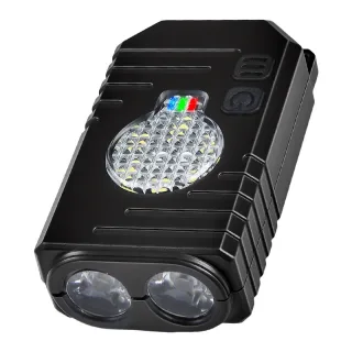 BIKIGHT Multi-Functional Keychain Light Mini Magnetic COB LED Work Light 8-Level Dimming Type-C Charging Waterproof Desi