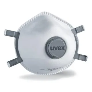 uvex silv-Air exxcel 7312 Atemschutzmaske FFP3 mit Ausatemventil weiß one size - 8707312