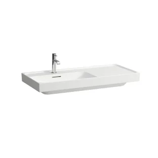 LAUFEN Waschtisch MEDA 460x1000x160 Ablage rechts 1 Hl. o.Ül. weiß matt, H8171187571111 H8171187571111