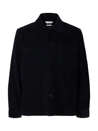 SELECTED MEN - SLHREGTATE CORD OVERSHIRT sky captain - Gr. - S